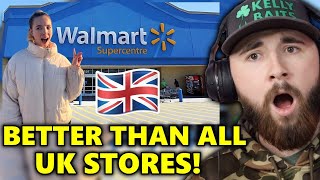 American Reacts to British Girl Goes to Walmart for the First Time [upl. by Armington]