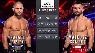 RAFAEL FIZIEV VS MATEUSZ GAMROT FULL FIGHT UFC VEGAS 79 [upl. by Lopez]