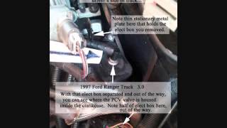 PCV Valve Replacement 1997 Ford Ranger [upl. by Dnomed243]