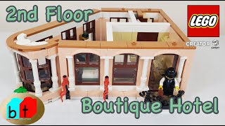 Boutique Hotel Lego 10297 Speed Build of the Second Floor [upl. by Lundin]