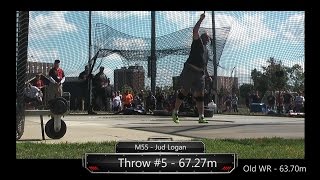 Jud Logan M55 World Record Hammer Series [upl. by Carlton]