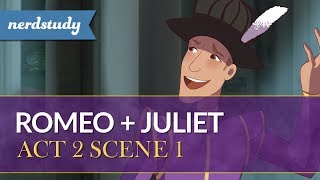 Romeo and Juliet Summary Act 2 Scene 1  Nerdstudy [upl. by Pelage]