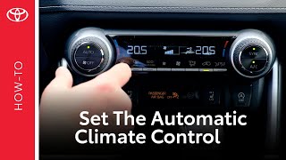 How To Set The Automatic Climate Control In Your Toyota [upl. by Ttenneb231]