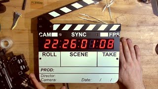 How to DIY Timecode Clapper Board aka Slate  Digislate SMPTE  LTC [upl. by Demetrius]