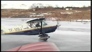 Planes Landing On Frozen Lake [upl. by Olra]