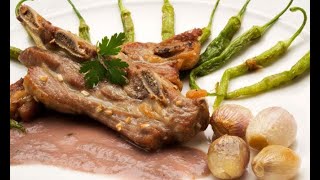 Receta de costilla de ternera con chalotas y salsa de cebolla  Karlos Arguiiñano [upl. by Etteyafal]