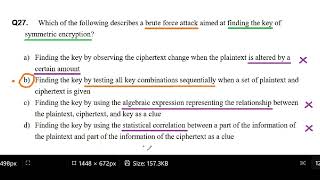 PhilNITS April 2024A FEQ27 Brute Force Attack  Answer with Explanation [upl. by Ardelia703]