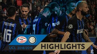 PSV 12 INTER  HIGHLIGHTS  Matchday 02  UEFA Champions League 201819 [upl. by Magner252]