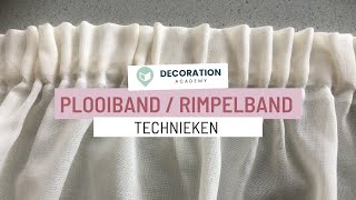 Plooiband en Rimpelband  Textiel techniek [upl. by Carlson]