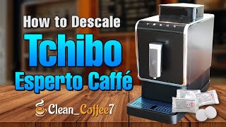 How to descale Tchibo coffee machine Esperto Caffe [upl. by Adnoma]