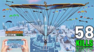 58 KILLS😍 NEW BEST LANDING in FROZEN KINGDOM MODE🔥 SAMSUNGA7A8J2J3J4J5J6J7XSA3A4A5 [upl. by Nonad]