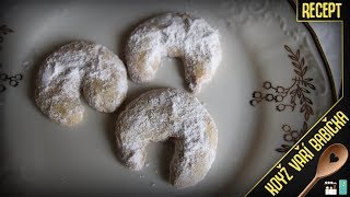 VANILKOVÉ ROHLÍČKY  Recept  Když Vaří Babička [upl. by Judah]