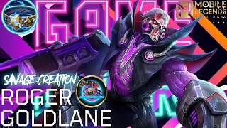 ROGER GOLD LANE DOMINATING  WOLF  IS OP 😱 MUST WATCH  GOLD LANE BUILD AND EMBLEM  MLBB [upl. by Doria536]