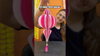 Diy Diwali Paper Hanging Decor craft 🌸 diy diwali hanging decor shorts youtubeshorts [upl. by Lucias332]