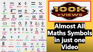 Mathematics Symbols [upl. by Enirual]