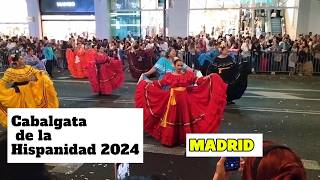 Cabalgata de la Hispanidad 2024 EN MADRID [upl. by Anavlys66]