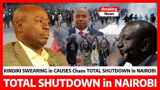 Total SHUTDOWN in Nairobi‼️No GACHAGUA No RUTO angry KIKUYUS DEMOSTRATE Against KINDIKI swearing [upl. by Auhso438]