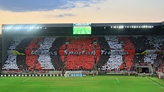 SPARTAK TRNAVA vs Legia Warszawa 3172018 CHOREO [upl. by Ainit]