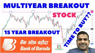 Multiyear Breakout StocksBank of Baroda 15Years Breakout52 week HighTriple Top patternBollinger [upl. by Dole]