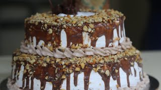 CHOCO NUT CAKE  അടിപൊളി recipe  RAIHAS GALLEY [upl. by Anastasius]