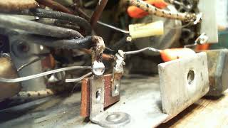 Philco 38C7 Tube Radio Video 3  Two Decoupling Capacitors [upl. by Warfourd]