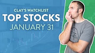 Top 10 Stocks For January 31 2023  CVNA HSCS SOFI GNS TSLA and more [upl. by Nimajnab]