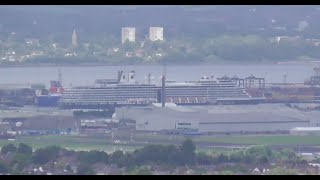 MV Zuiderdam Cruise Ship Belfast Gilnahirk Braniel Viewpoint [upl. by Nivalc645]