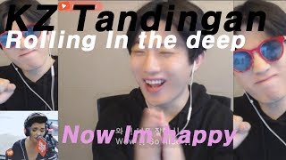 Korean Reaction KZ Tandingan Rolling in the deep by covered  New korean youtuber [upl. by Maisie400]