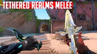 valorant double Melee First in game Look Tethered Realms bundle [upl. by Perla]