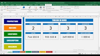 Gestion locative maison 4 Création de À à Z sur Excel et VBA Apprendre la programmation VBA [upl. by Assiralc]