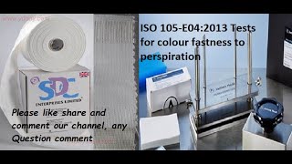 Color Fastness to Perspiration Test ISO 105 E04 [upl. by Shem]