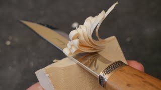 Wood Carving a Bird ASMR 🐦No talking  Carving  Painting [upl. by Hadley971]