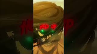 Eren Vs Jaw Titan 4k Random Anime Battle aot amv shorts [upl. by Delano]