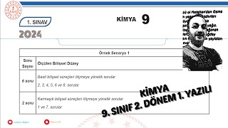 MEB 9 SINIF KİMYA 1 SENARYO ÇÖZÜMLERİ Kimya 2Dönem 1 Yazılı tyt soruçözümleri canlıyayın [upl. by Paryavi]