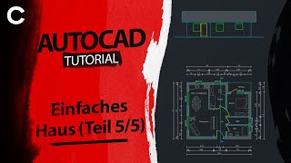 AutoCAD Haus zeichnen Teil 5  Ansicht zeichnen  AutoCAD Tutorial Deutsch [upl. by Opiuuk]