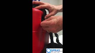 Attaching the Straps of Birchmeier Backpack Sprayers [upl. by Holsworth380]