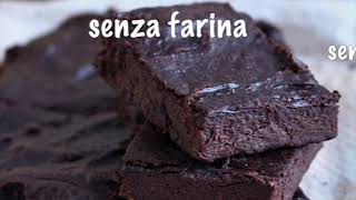 Brownies 3 ingredienti alla banana dolcetti morbidi e cremosi senza farina uova burro o olio [upl. by Dyl]