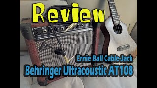 Review Behringer Ultracoustic AT108 amp Ernie Ball Cable Black [upl. by Areic503]