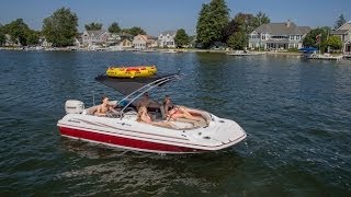 Hurricane Deck Boats  SunDeck Sport SS 201 [upl. by Tnattirb]