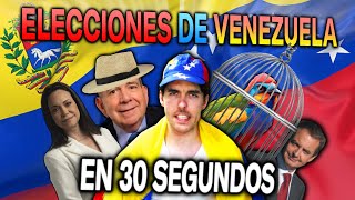 ELECCIONES EN VENEZUELA EN 30 SEGUNDOS [upl. by Wolpert819]