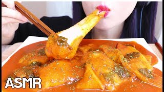 ASMR SUPER STRETCHY SPICY RICE CAKE KIRI MOCHI 키리모찌 떡볶이 리얼사운드 먹방 EATING SOUNDS [upl. by Dickens629]