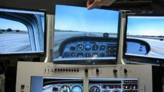 Multimonitor flightsimulator display explanation [upl. by Ateuqal]