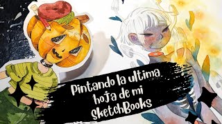 me quedé sin SketchBook 🎃 acompañenme a pintar la última hoja [upl. by Aivitnahs]