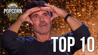 10 UNFORGETTABLE GOLDEN BUZZER AUDITIONS You Must Watch [upl. by Enirehtacyram707]