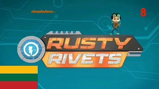 Rusty Rivets intro Opening Season Temporada 2 in Lithuanian Voiceover  en Lituano TV8  Lietuvių [upl. by Enirual]