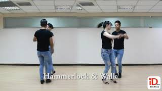 Intermediate Bachata Step Hammerlock [upl. by Atinram]