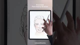 Use these Face Stamps in Procreate to Practice your Colour and Shading [upl. by Goar]