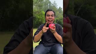 Removing Apple stickers 🍎 camping apple lifehacks outdoors [upl. by Oizirbaf]