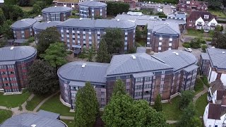 The Pavillions Oadby Student Village from the air [upl. by Okajima]