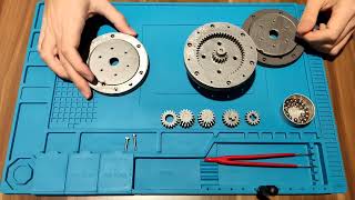 Planetary Gearbox Design with Spur Gear Nema 17  Actuator  Robotic Arm  Güneşgezegen Dişli [upl. by Anaek]